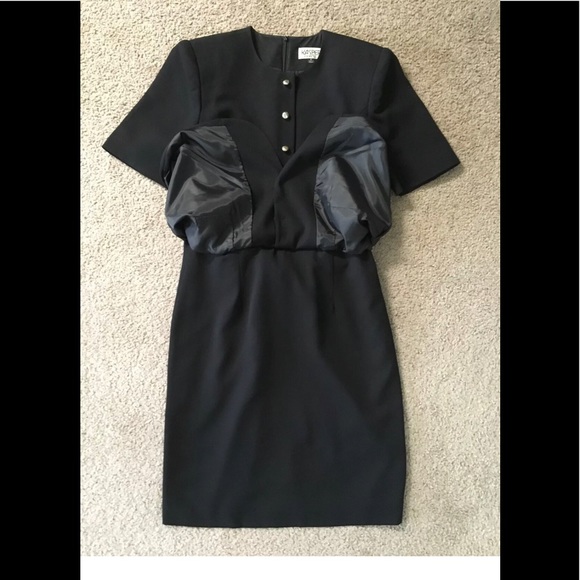 Kasper A.S.L. Midi Suit Dress size 8 Logo Buttons🌟1 Piece workwear classy - Picture 4 of 11